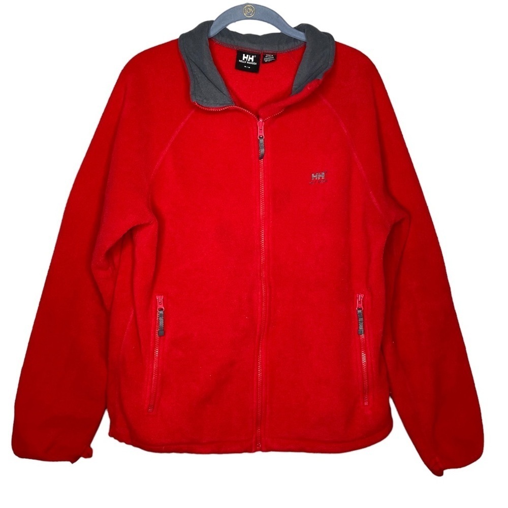 Helly Hansen red fleece jacket zip up medium